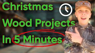 CHRISTMAS WOODWORKING PROJECTS IN 5 MINUTES - Make money Woodworking