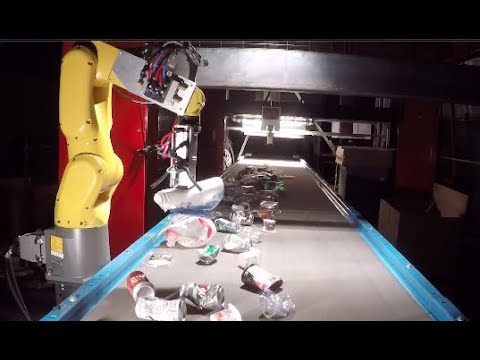 Robotic system for sorting recyclables -waste robotics