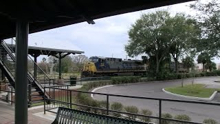 preview picture of video 'TROPICANA! CSX 512 at Plant City (09JAN2015)'