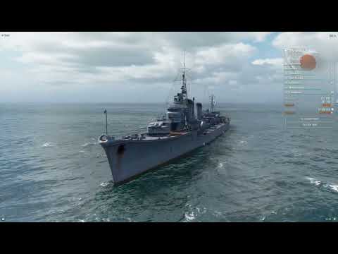 World Of Warships IJN Shimakaze Class Tier X Destroyer 360 View RTX 4090 OC I9-14900KS