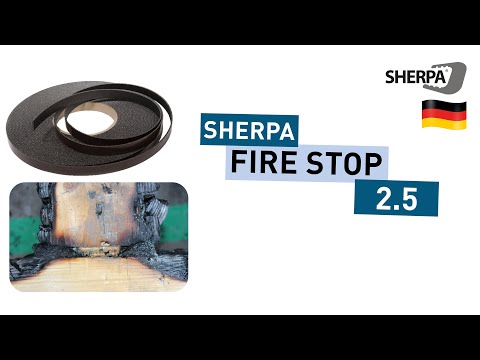 SHERPA Fire Stop 2.5 - Die Lösung für den Brandschutz im Holzbau bei Anschlussfugen 🔥🧯🌳