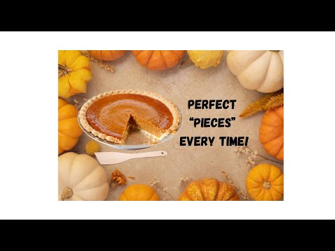 Holiday Pie Hack - Perfect Slices + Space-Saving Storage, for huge Costco pie!