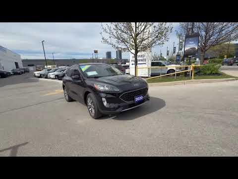 2020 Ford Escape Titanium AWD in Black for sale at Pine Tree Ford in Woodbridge, ON