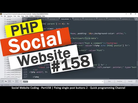 Social Website from scratch Part 8 Profile Page Top Bar | PHP | HTML | CSS | MYSQL Database