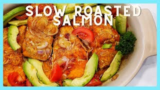 How to cook salmon in the oven | Slow roasted SALMON recipe | Sweet Savant