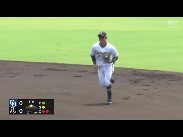 【팜】선제점을 저지!! 버퍼 로즈 · 엔도 나리 머리 위의 타구를 점핑 캐치!! 2025년 7월 9일 오릭스 버팔로스 대 주니치 드래곤즈