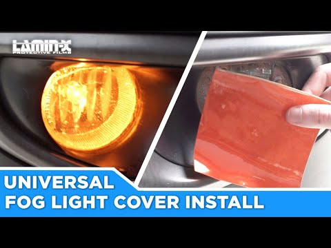 How to use a Lamin-x universal sheet to protect & style your fog lights