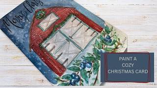 Beginner Friendly Winter Barn Watercolor Tutorial