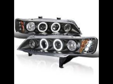 96 Honda Accord Halo Headlight Install