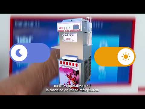 video 1, Machine à glace italienne professionnelle