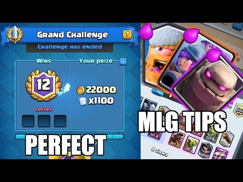 Clash Royale- 12-0 GRAND CHALLENGE DECK: GOLEM THREE MUSKETEER LUMBERJACK