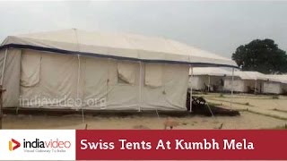 Swiss tents at Kumbh Mela ground, Allahabad