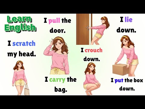 Speak English Every Day 🗣️🇺🇸 | 30 Body Action Verbs You Use Every Day 🤫💪