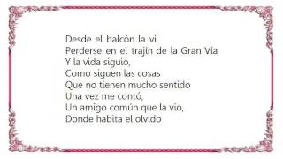 La Fuga - Donde Habita el Ovido Lyrics