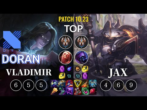DRX Doran Vladimir vs Jax Top - KR Patch 10.23