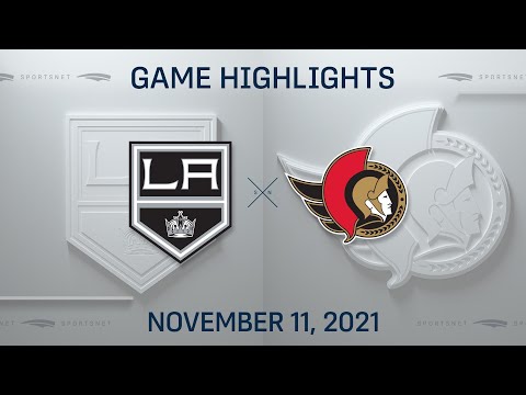 NHL Highlights | Kings vs. Senators - Nov 11, 2021