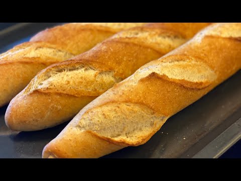 Công thức chuẩn Bánh mì giòn/Baguete de Trigo Crocante/Baguete Francesa/Bánh mì kiểu Pháp_Bếp Hoa