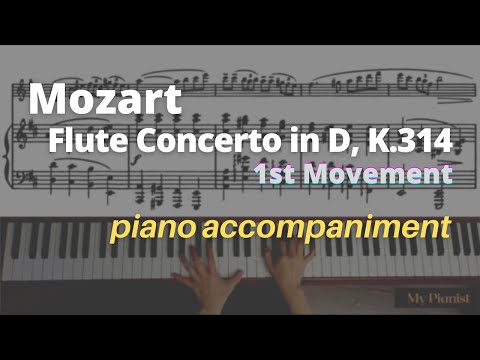 Mozart - Flute Concerto in D, K.314, 1st Mov: Piano Accompaniment
