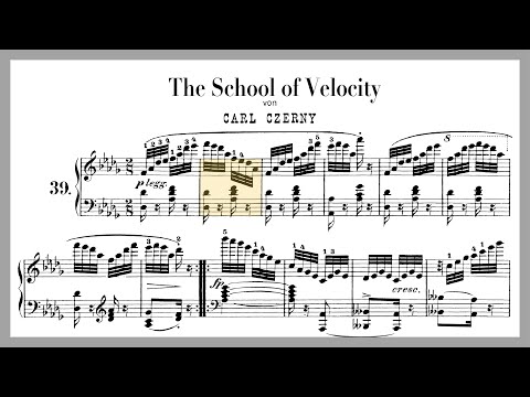 A Chopin like etude by Czerny? (Czerny Op. 299, No. 39 from The School Of Velocity)