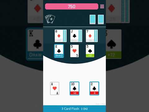 9-Draw: Poker Solitaire Puzzle Video