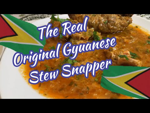 The Real Guyanese Stew Snapper (Guyanese Recipe)