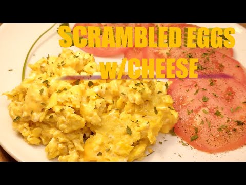 EASY SCRAMBLED EGGS with CHEESE : QUICK & EASY RECIPES! How to Make Scrambled Egg's