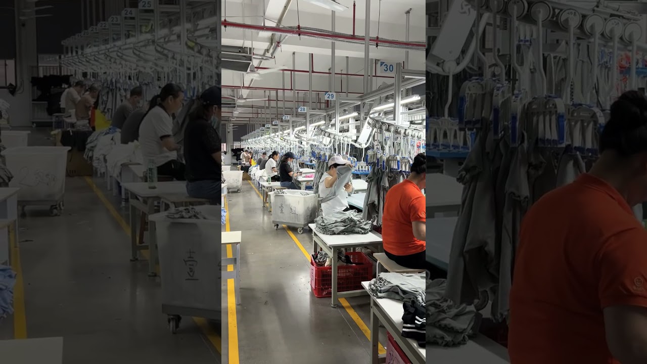 Behind the Scenes: DTG Close-Up, Wash, Hand Sewing & More 🎥🧵 #garmentfactory #apparelmanufacturing