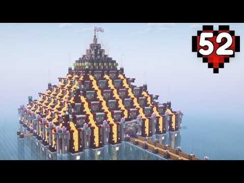 Insane Hardcore Minecraft: Building Epic Toolsmith Trading Hall!