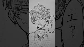 エ？#佐伯イッテツ#緋八マナ#にじさんじ#イラスト#shorts