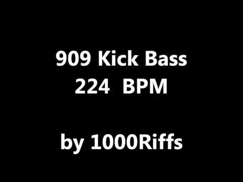 909 Kick Bass Drum : 224 BPM - Beats Per Minute