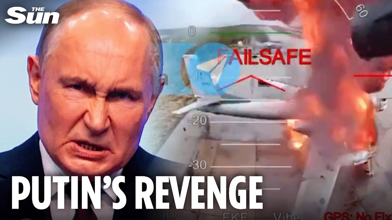 Humiliated Putin's propaganda machine IMPLODES as Russia reels over Ukraine drone blitz