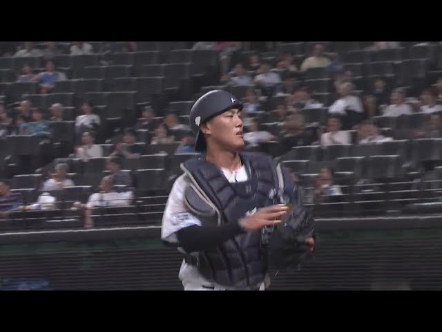 【3回表】支配下初日に魅せつける!! ライオンズ・牧野翔矢 巧みな盗塁阻止!!  2024年6月25日 埼玉西武ライオンズ 対 北海道日本ハムファイターズ