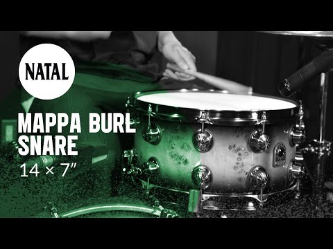 NATALアコースティックドラム│Mappa Burl Snare 14x7″ feat. Tsukasa Inoue from fox capture plan