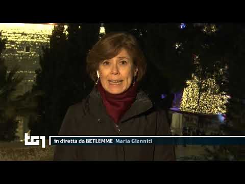TG1-sera 24 12 2018 Messa di Natale a Roma e a Betlemme