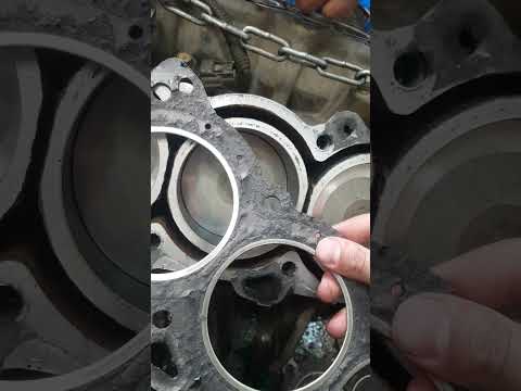 This is what happens when Nissan Maxima cylinder head gasket is replaced with paper metal