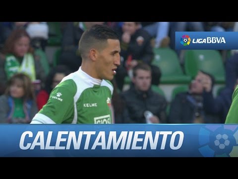 Calentamiento del Elche CF