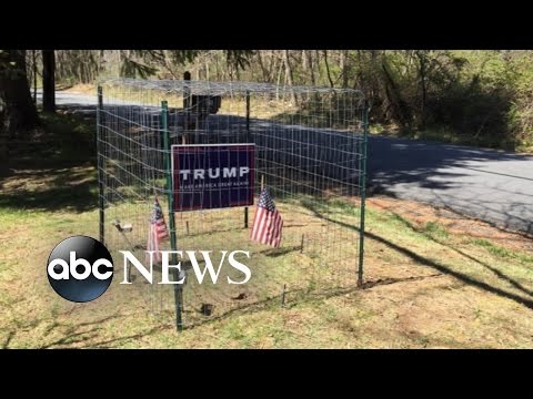 Family Installs Electric Fence to Protect Trump Signs