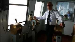 preview picture of video 'Aboard The S.S. Badger, Captain Curtis Explains How To Use Engine Order Telegraphs'