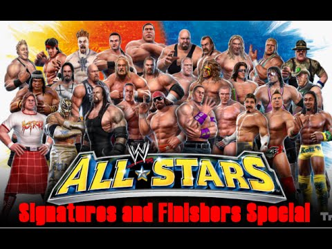 Alle WWE Allstars Signature und Finishers / All WWE Allstars Finishers and Signatures