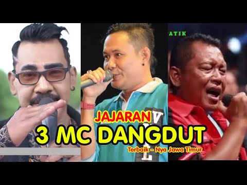 3 of East Java's Best Dangdut MCs: Bram Sakti, Ipunk Adella, and Bam Sena