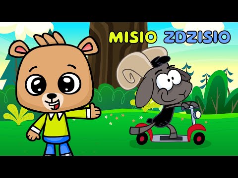 Gdzieżeś ty bywał CZARNY BARANIE -  piosenka dla dzieci - Misio Zdzisio
