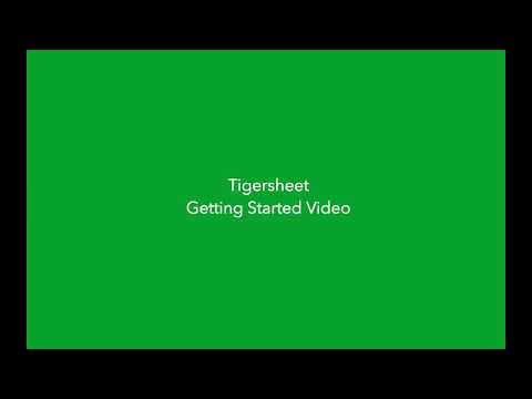Tigersheet Tutorial Preview