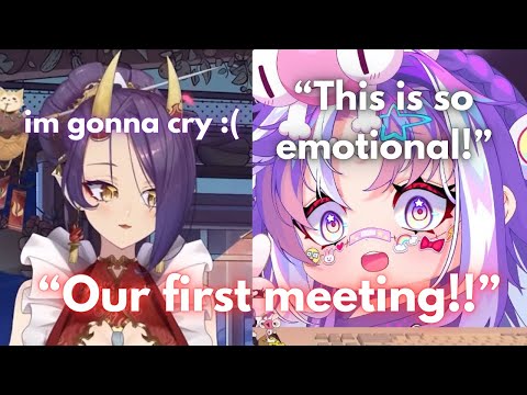 Michi and Numi tear up remembering their first messages