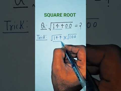 " Square Root of 14400 in just 5 Seconds! " #maths #shorts #squareroottricks