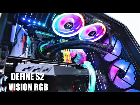 Define S2 Vision RGB! Ryzen 2700x Gaming PC Build - Time Lapse 2019