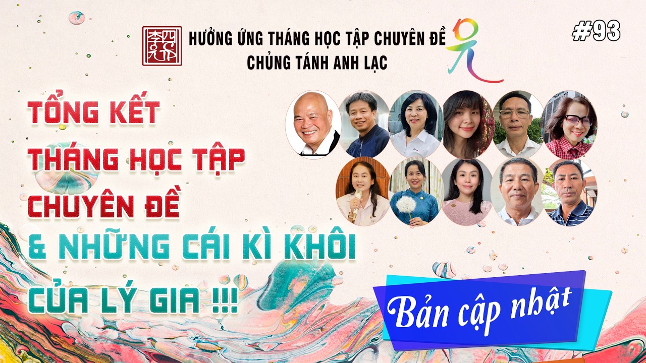 Tổng Kết Tháng Học Tập Chuyên Đề !!!
