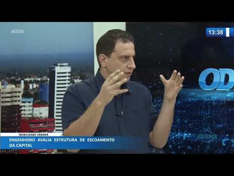 Engenheiro avalia estrutura de escoamento em Teresina 05 11 2020