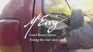 Land Rover Disco: opening a jammed rear door