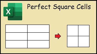 Square Cells in Excel