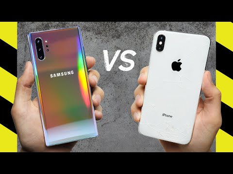 Galaxy Note 10+ vs. iPhone XS Max Drop Test!